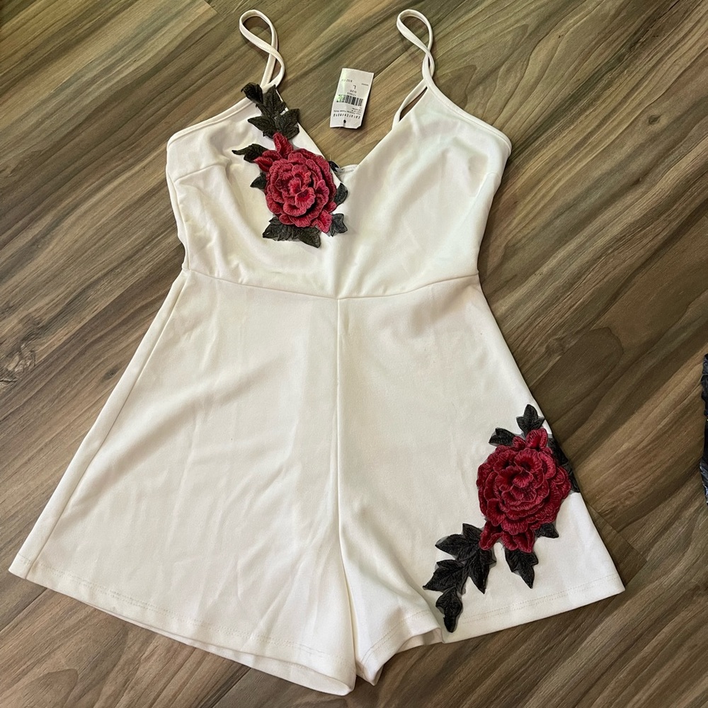 White Fashion Nova Romper